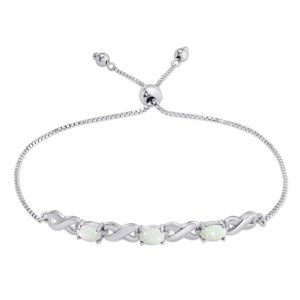 Opal Bolo Bracelet (1-3/4 ct. t.w.) in Sterling Silver Opal